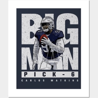 Carlos Watkins Dallas Big Man Posters and Art